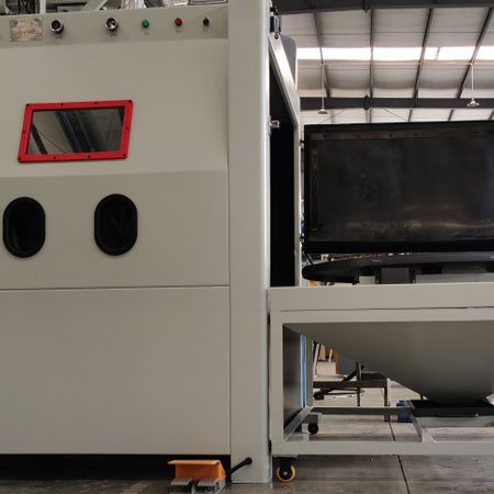 乐山无尘喷砂机半自动模具喷砂机